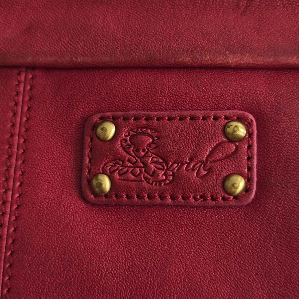 Vintage Sorial New York  Wristlet Wallet Red